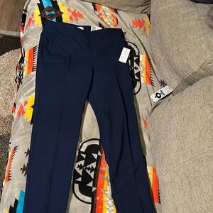 Crown & Ivy Women's Dark Blue Straight Leg Pants